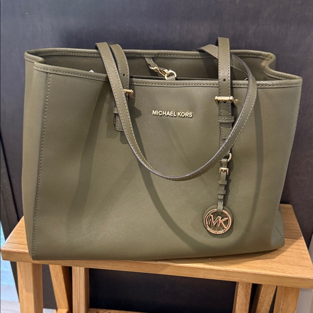 Michael Kors Sage Green Tote Bag